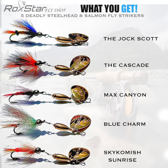 RoxStar Fly Strikers Tungsten Steelhead and Salmon Series (1/3oz)