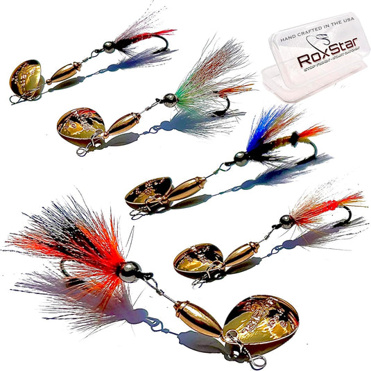  RoxStar Fishing Fly ShopTrophy Trout Fly AssortmentWet & Dry  Trout FliesGift Box IncludedProudly Made In The USA