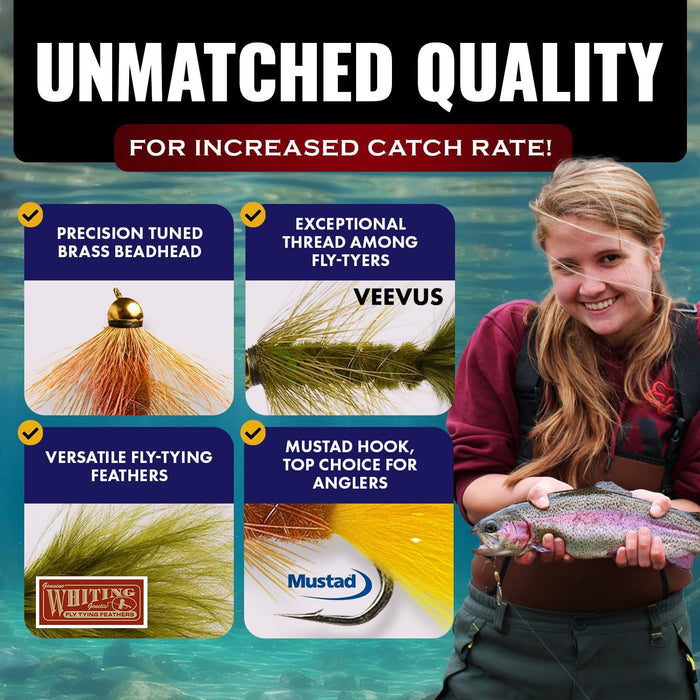 Pack truite et bar Woolly Bugger