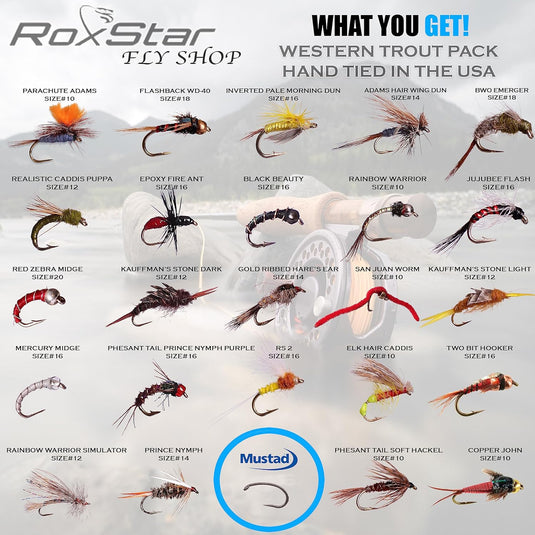 24pk Western Trout Fly Assortment