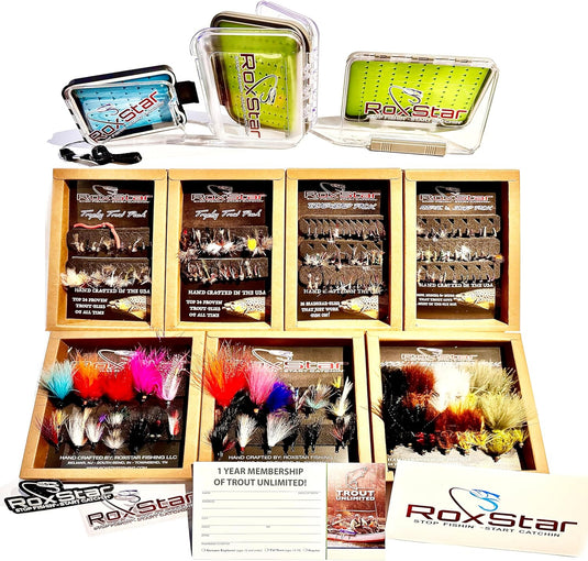 RoxStar Lures RoxStar Fly Shop | 24pk Wooly Bugger Flies Assortment | Hand Tied with Platinum Select Marabou | We Have Mastered The Woolly Bugger - T