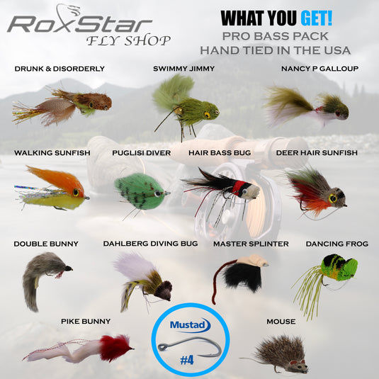 Pro Bass Flies Pack